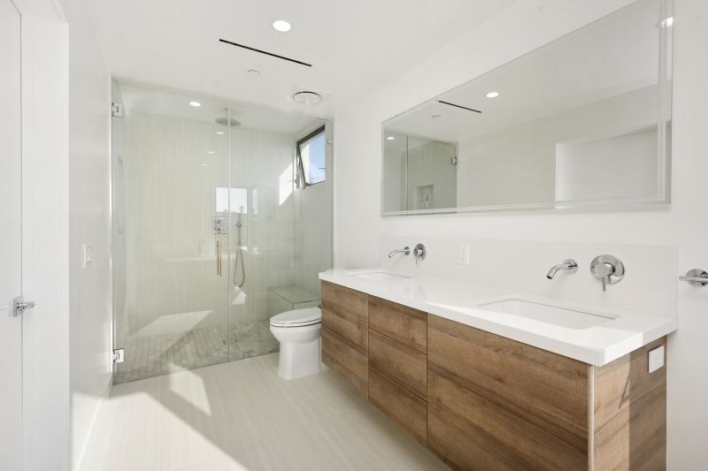 Stylish Vanity and Shower